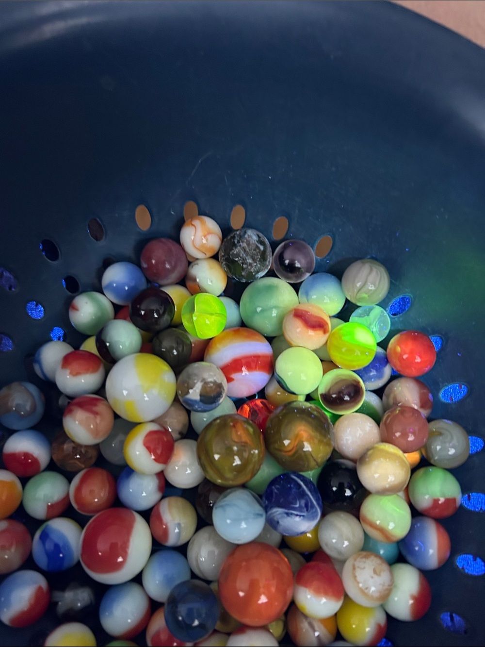 Colorful Glass Marbles Mix - Assorted Bright Colors